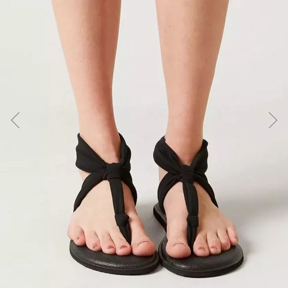 Sanuk Yoga Sling Sandals - Black - Picture 6 of 7